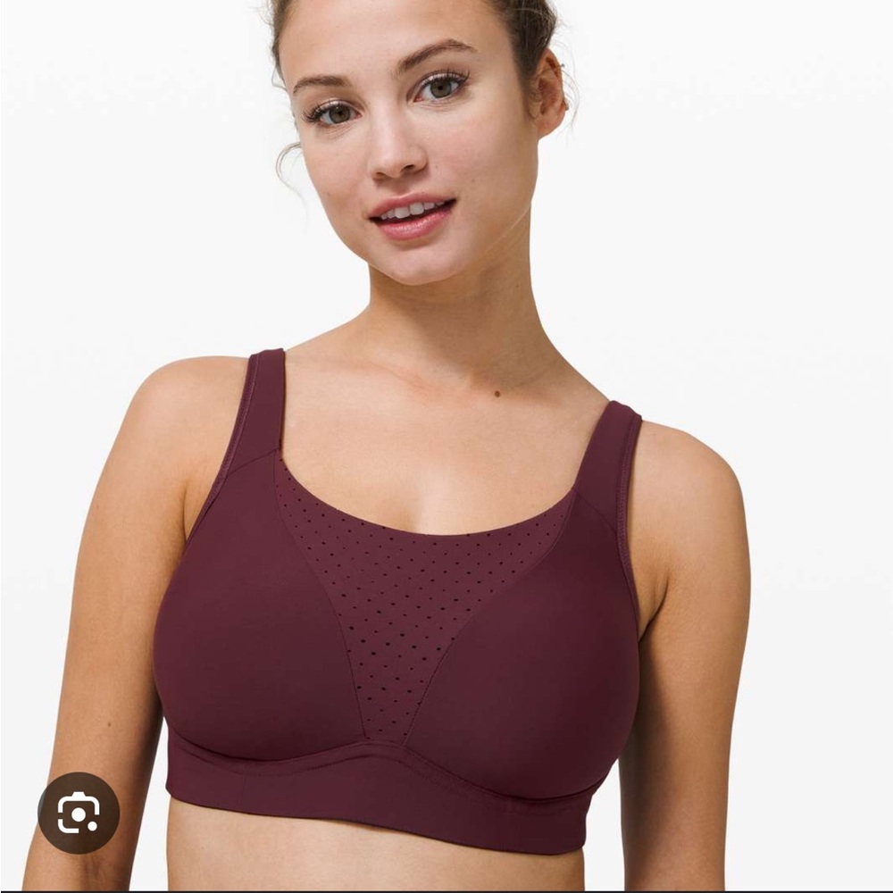 Lululemon Run Times Bra High Support, B–G Cups, Size E32, Color Cassis